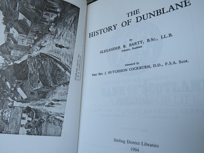 The History of Dunblane By Alexander B. Barty 1994 book image 4