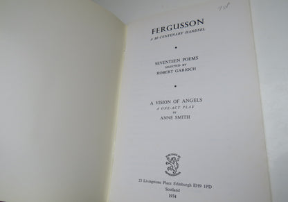 Fergusson, A Bi-centenary Handsel 1974 book image 3