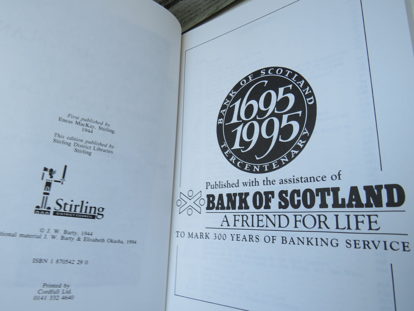The History of Dunblane By Alexander B. Barty 1994