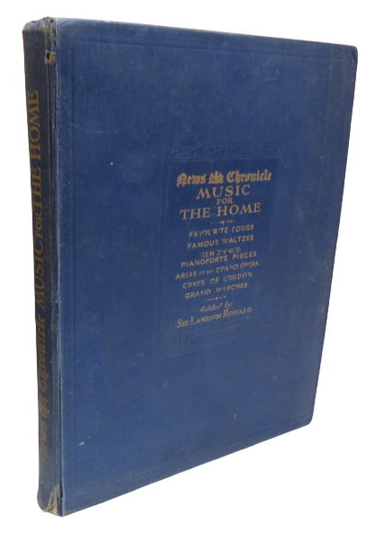 Music For The Home Edited By Sir Landon Ronald News Chronicle 1932 book front cover