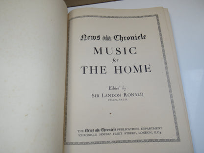 Music For The Home Edited By Sir Landon Ronald News Chronicle 1932 book image 6