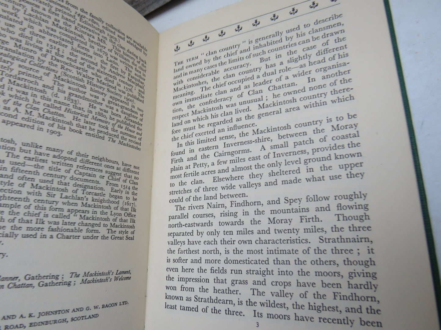 The Clan Mackintosh The Spearhead of the Clan Chattan By Jean Dunlop 1960