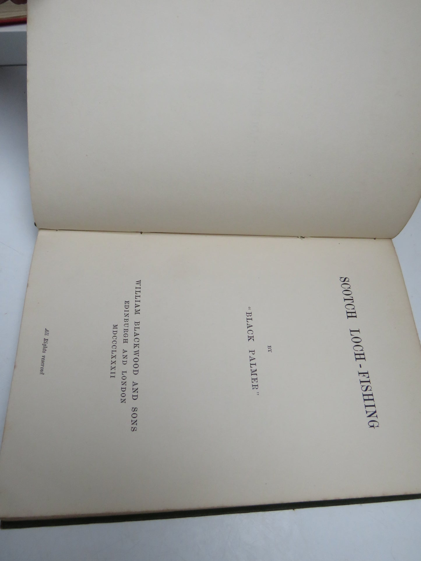 Scotch Loch-Fishing By "Black Palmer" 1882 Antique Book