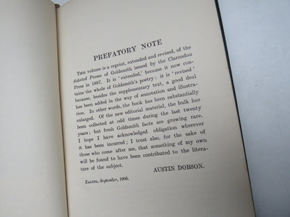 The Complete Poetical Works of Oliver Goldsmith 1911