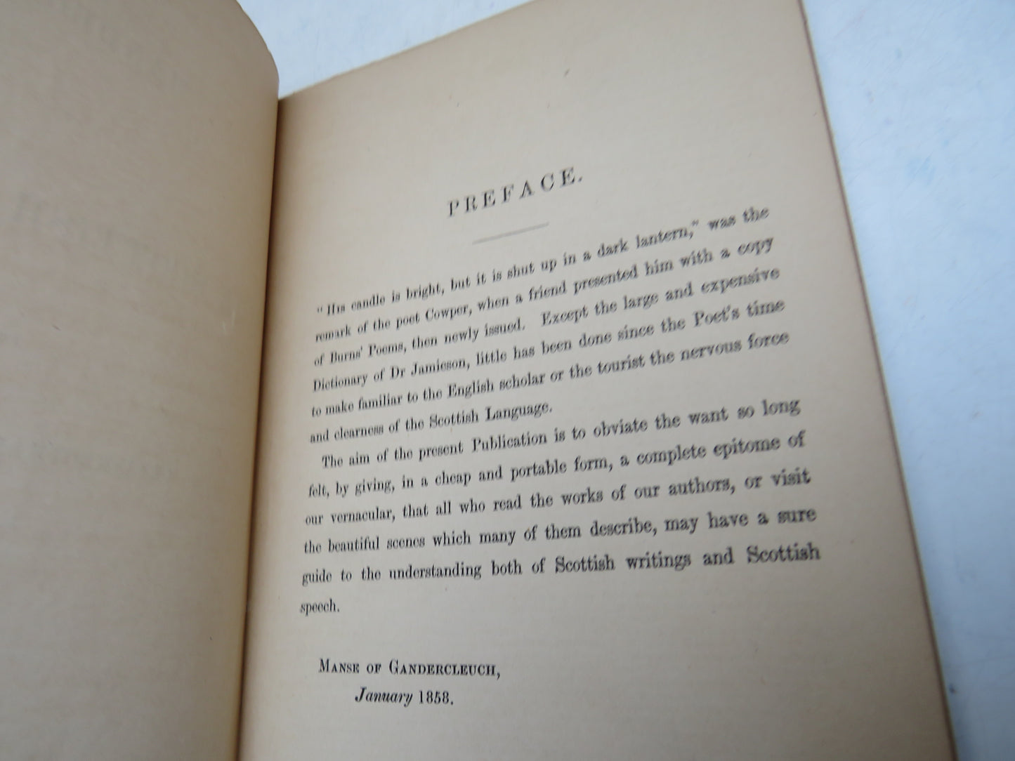 Handbook Of The Scottish Language By Cleishbotham The Younger 1858