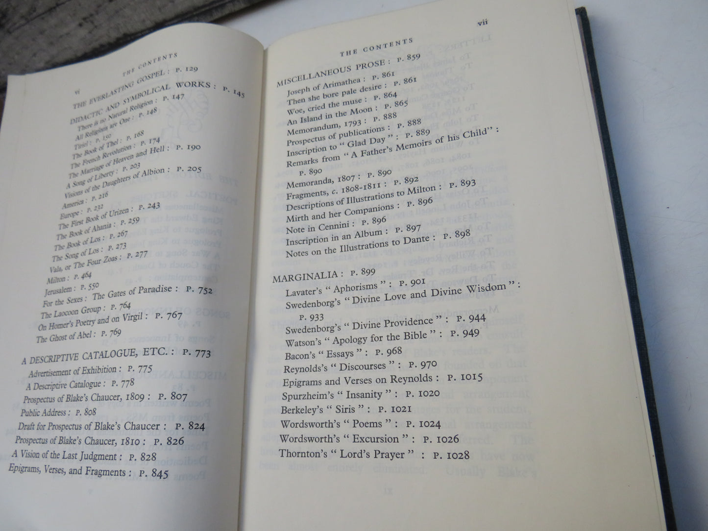 Poetry and Prose of William Blake, edited by Geoffrey Keynes, 1927, Vintage Poetry Book