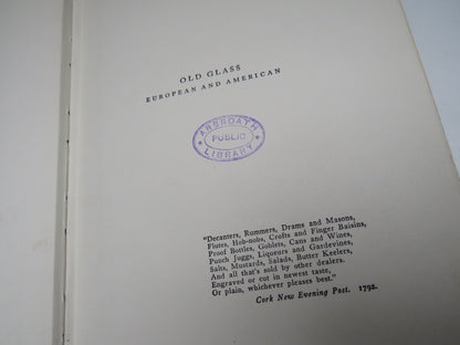 Old Glass European and American By N. Hudson Moore 1935 Antique Book book image 3