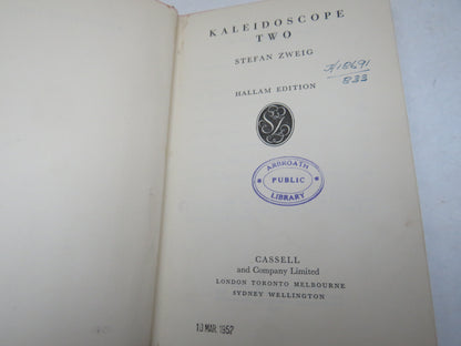 Kaleidoscope Two By Stefan Zweig 1951 book image 4