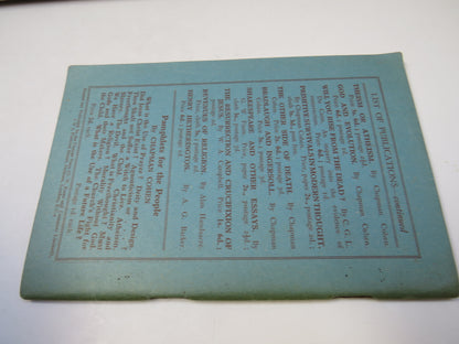 Pioneer of Two Worlds Thomas Paine by Chapman Cohen book image 2