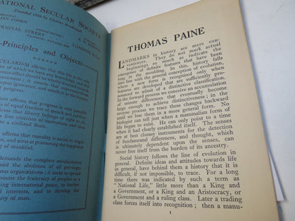 Pioneer of Two Worlds Thomas Paine by Chapman Cohen book image 3