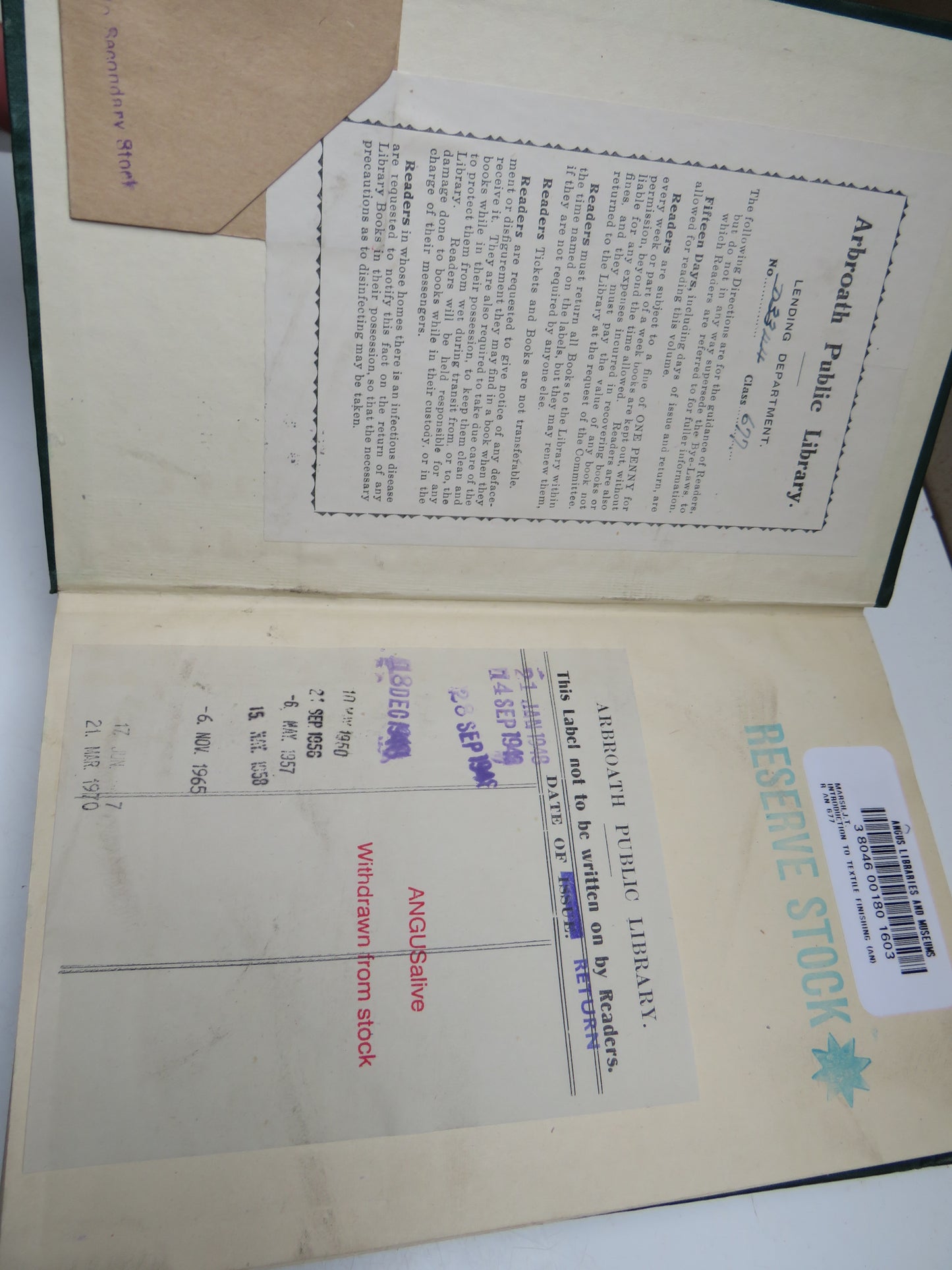 An Introduction To Textile Finishing By J. T. Marsh 1947 Vintage Book