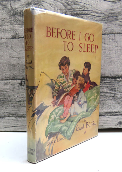 Before I Go to Sleep by Enid Blyton (Vintage Bedtime Storybook, 1953) book front cover