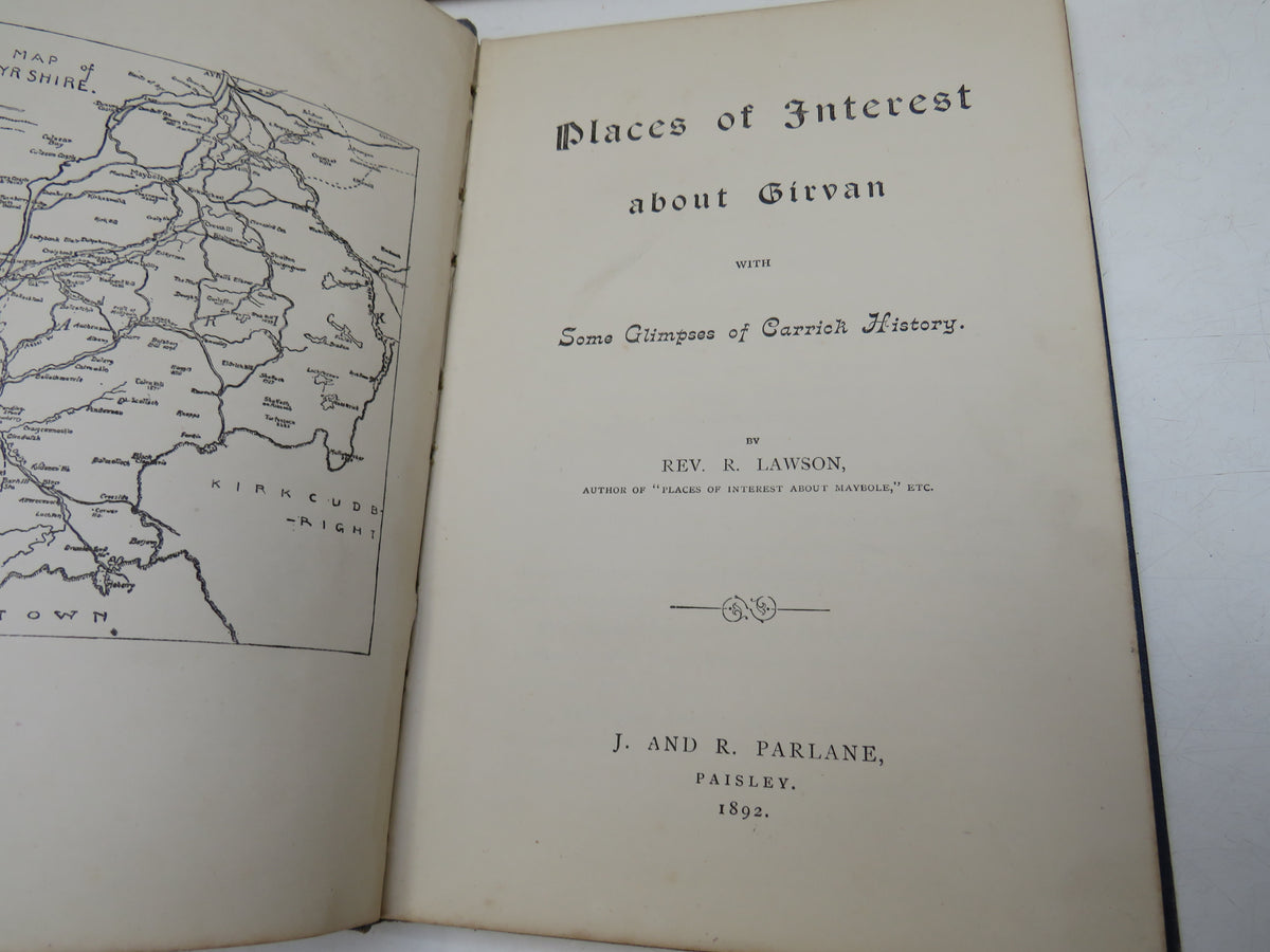 Places of Interest About Girvan With Some Glimpses of Carrick History By Rev R. Lawson 1892