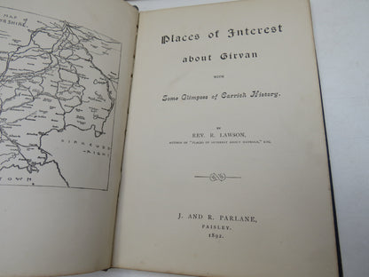 Places of Interest About Girvan With Some Glimpses of Carrick History By Rev R. Lawson 1892