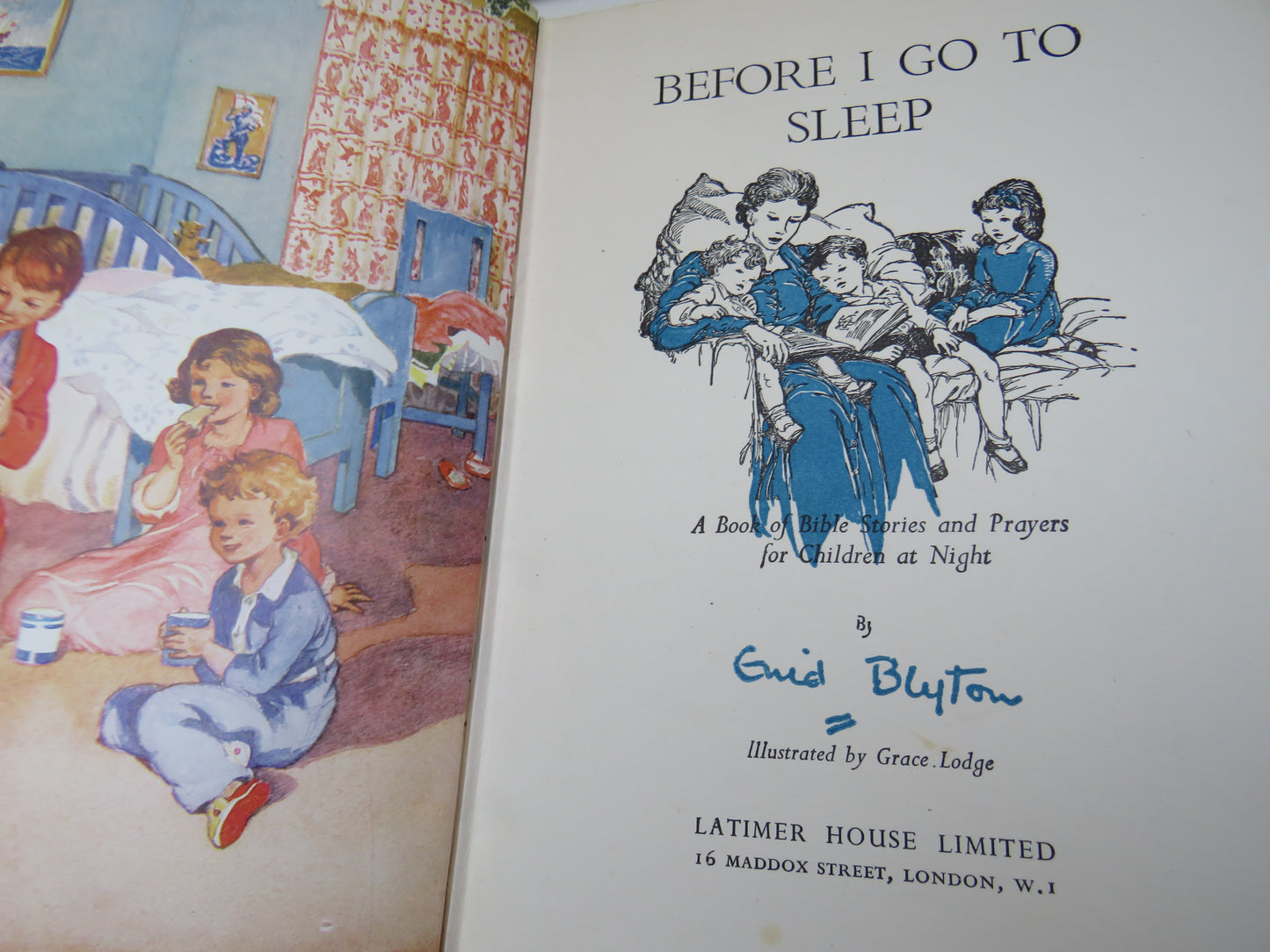 Before I Go to Sleep by Enid Blyton (Vintage Bedtime Storybook, 1953)