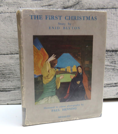 The First Christmas Story by Enid Blyton (First Edition, Classic Christmas Tale, 1945) book front cover