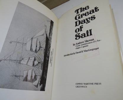 The Great Days of Sail By Andrew Shewan 1973 book image 3