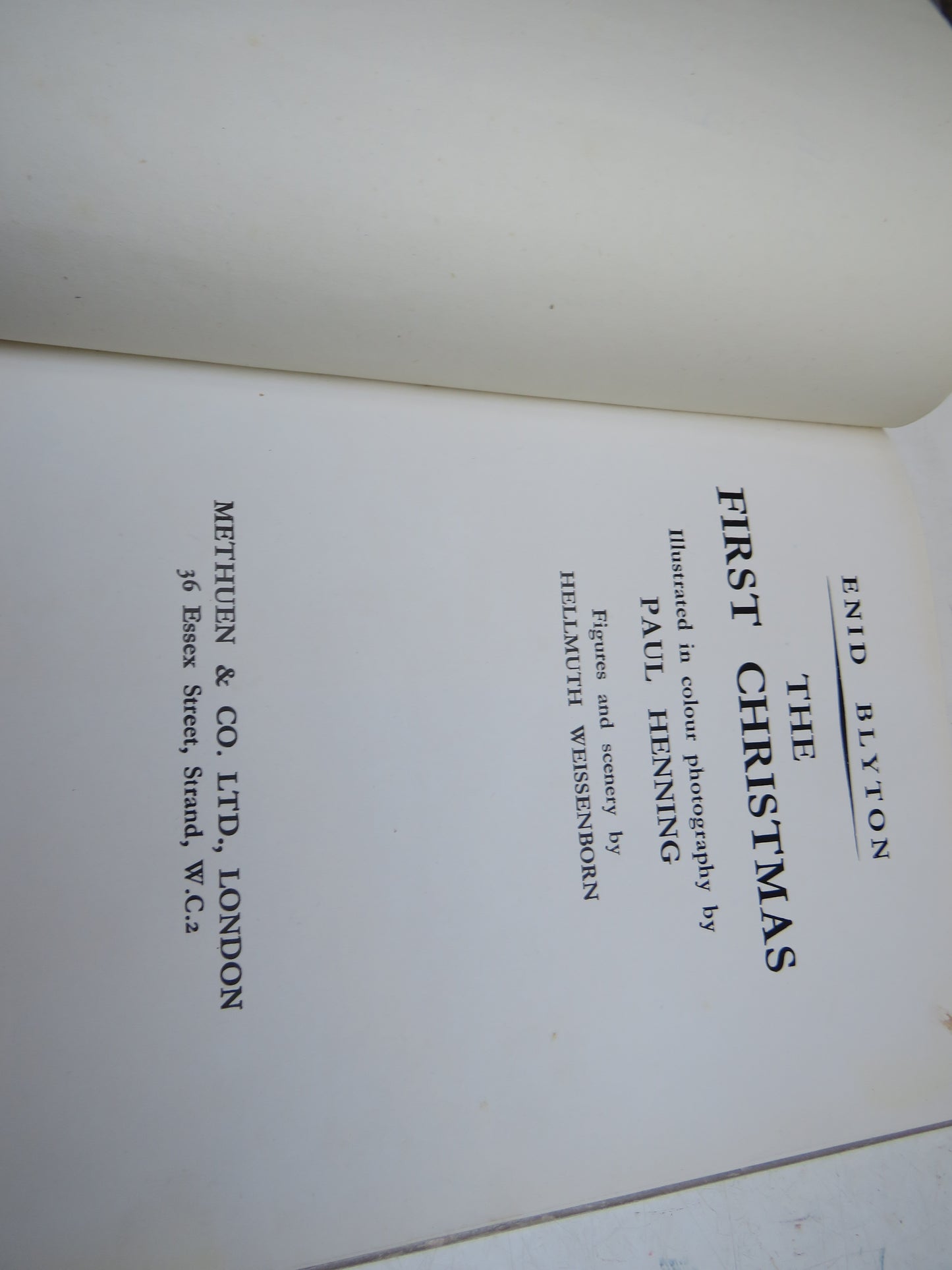 The First Christmas Story by Enid Blyton (First Edition, Classic Christmas Tale, 1945)