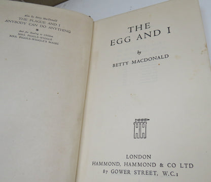 The Egg and I By Betty Macdonald 1951 book image 4
