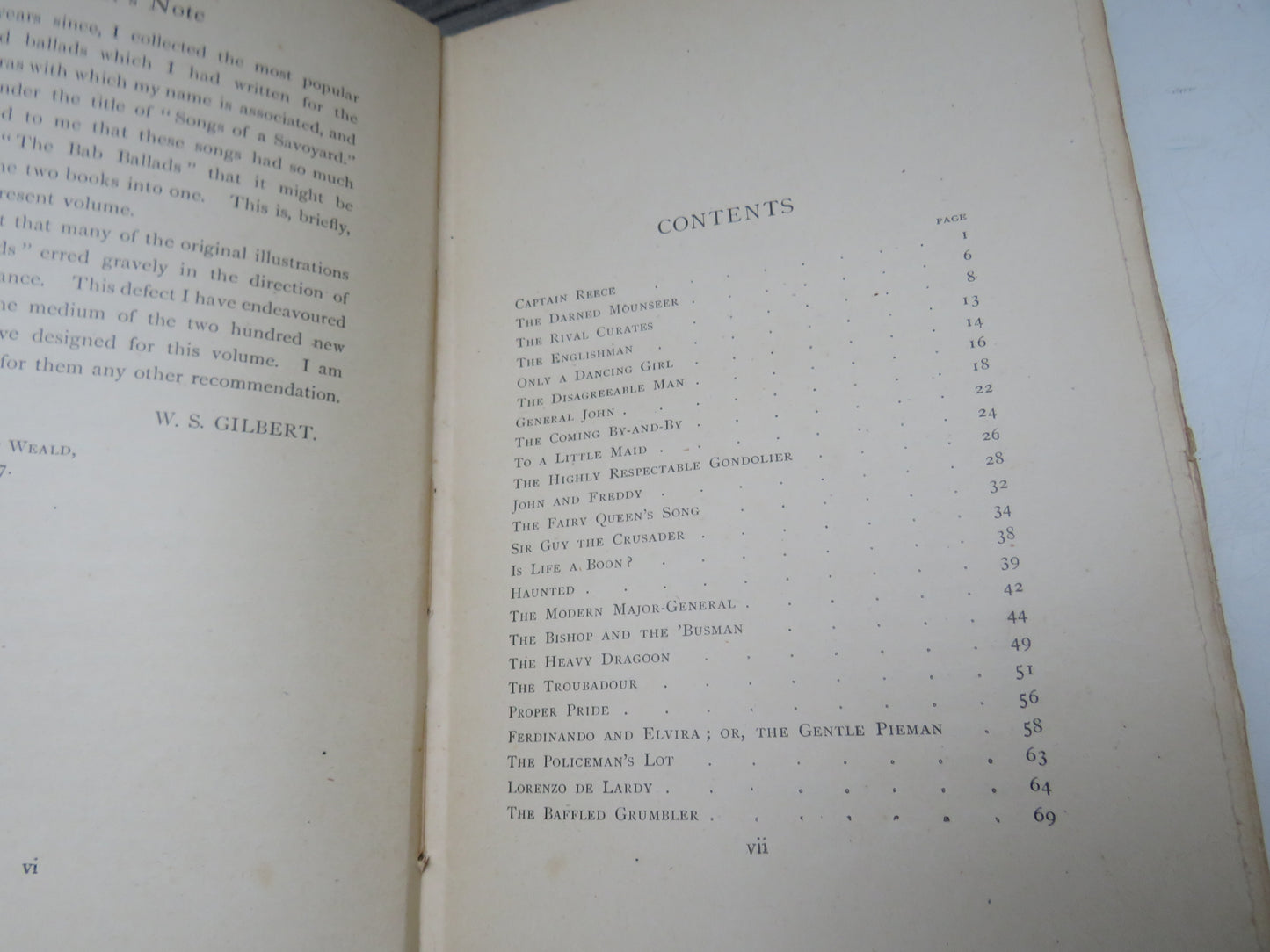 The Bab Ballads With Which Are Included Songs of a Savoyard By W. S. Gilbert 1917
