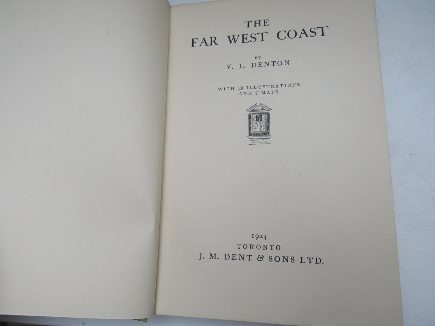The Far West Coast By V. L. Denton 1924