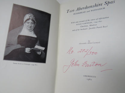 Two Aberdeenshire Spas Peterhead and Pannanich By Alexander Allan Cormack 1962 book image 4