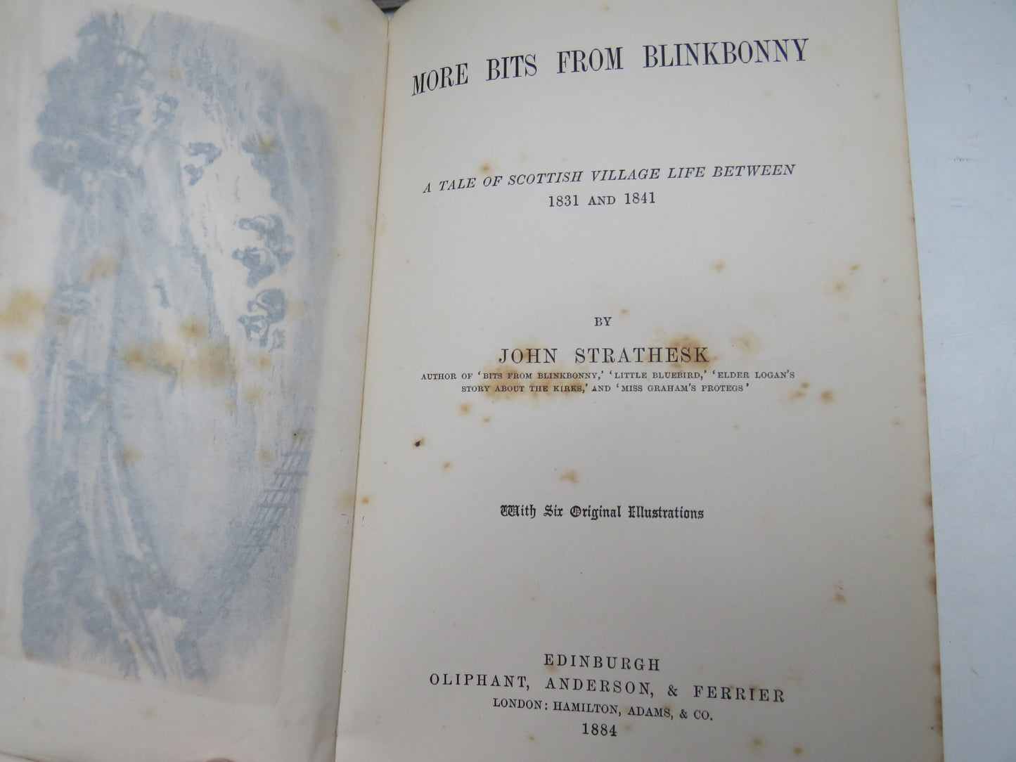 More Bits From Blinkbonny A Tale of Scottish Village Life Between 1831 and 1841 By John Strathesk 1884