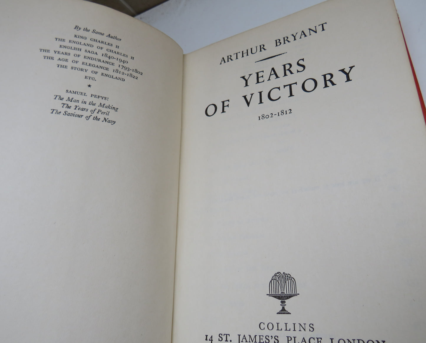 Years of Victory 1802-1812 by Arthur Bryant, 1963