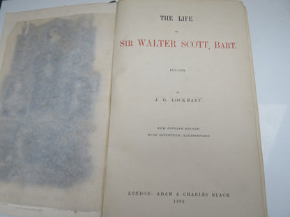 The Life of Sir Walter Scott, Bart 1771-1832 By J.G. Lockhart 1896 book image 6