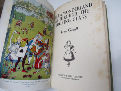 Alice In Wonderland and Through The Looking Glass By Lewis Carroll Antique Children's Book book image 3