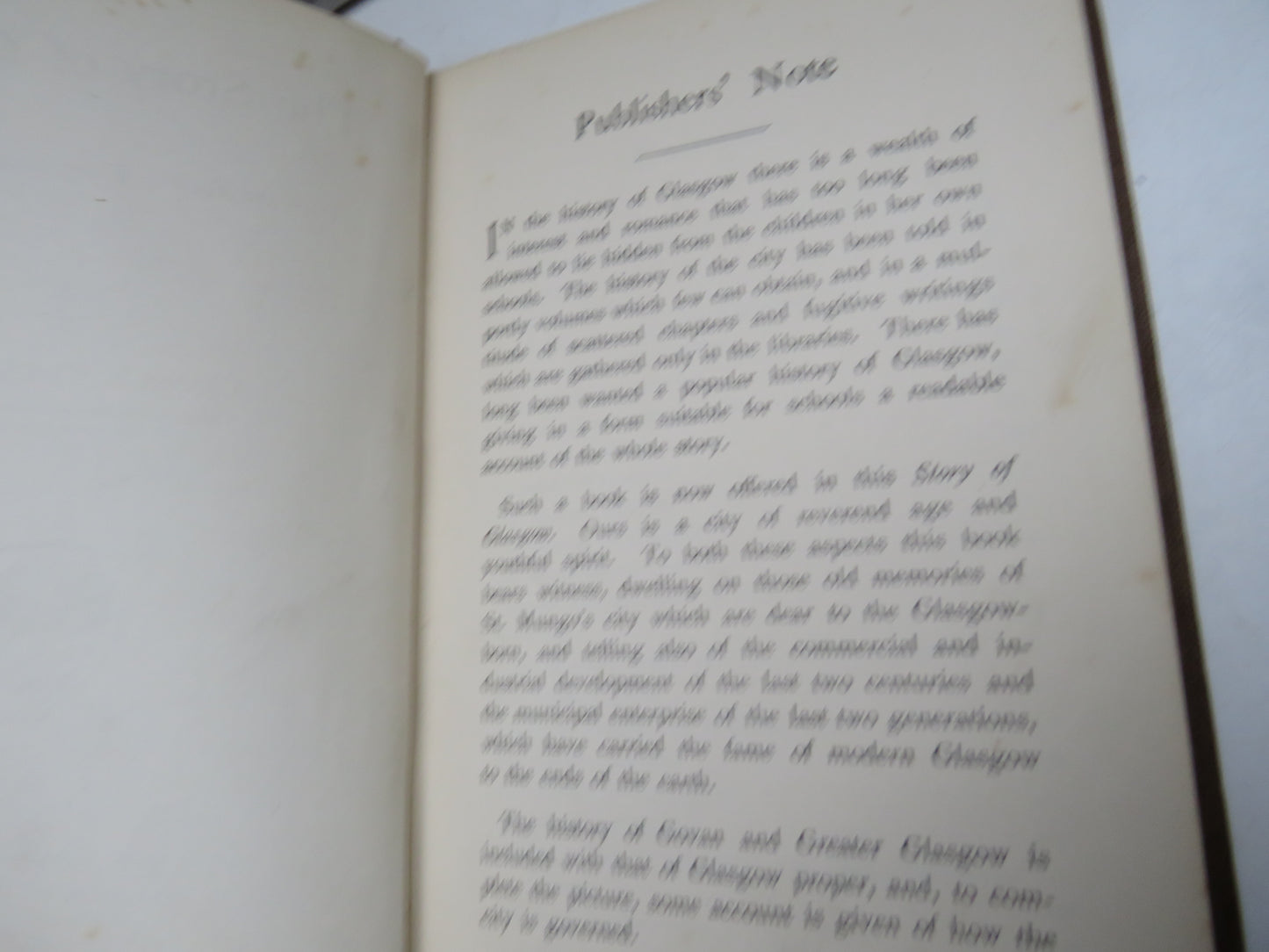The Story of Glasgow From The Earliest Times To The Present Day By George Eyre-Todd 1911