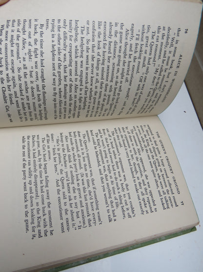 Alice In Wonderland and Through The Looking Glass By Lewis Carroll Antique Children's Book book image 5