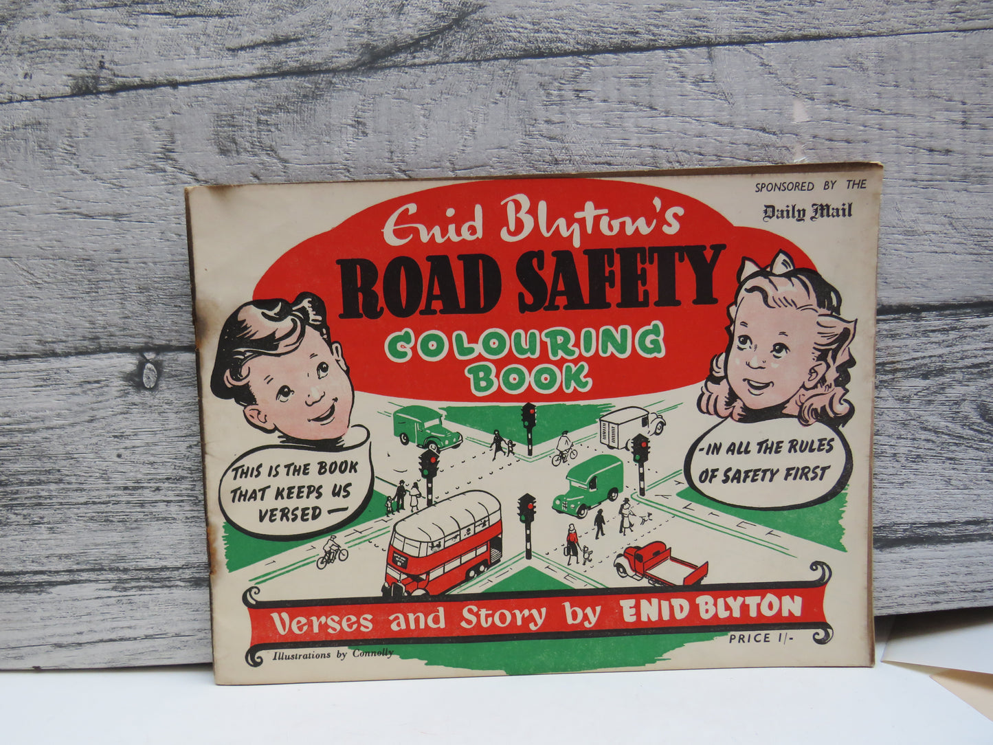 Enid Blyton’s Road Safety Colouring Book (Vintage Activity Book, 1960s)