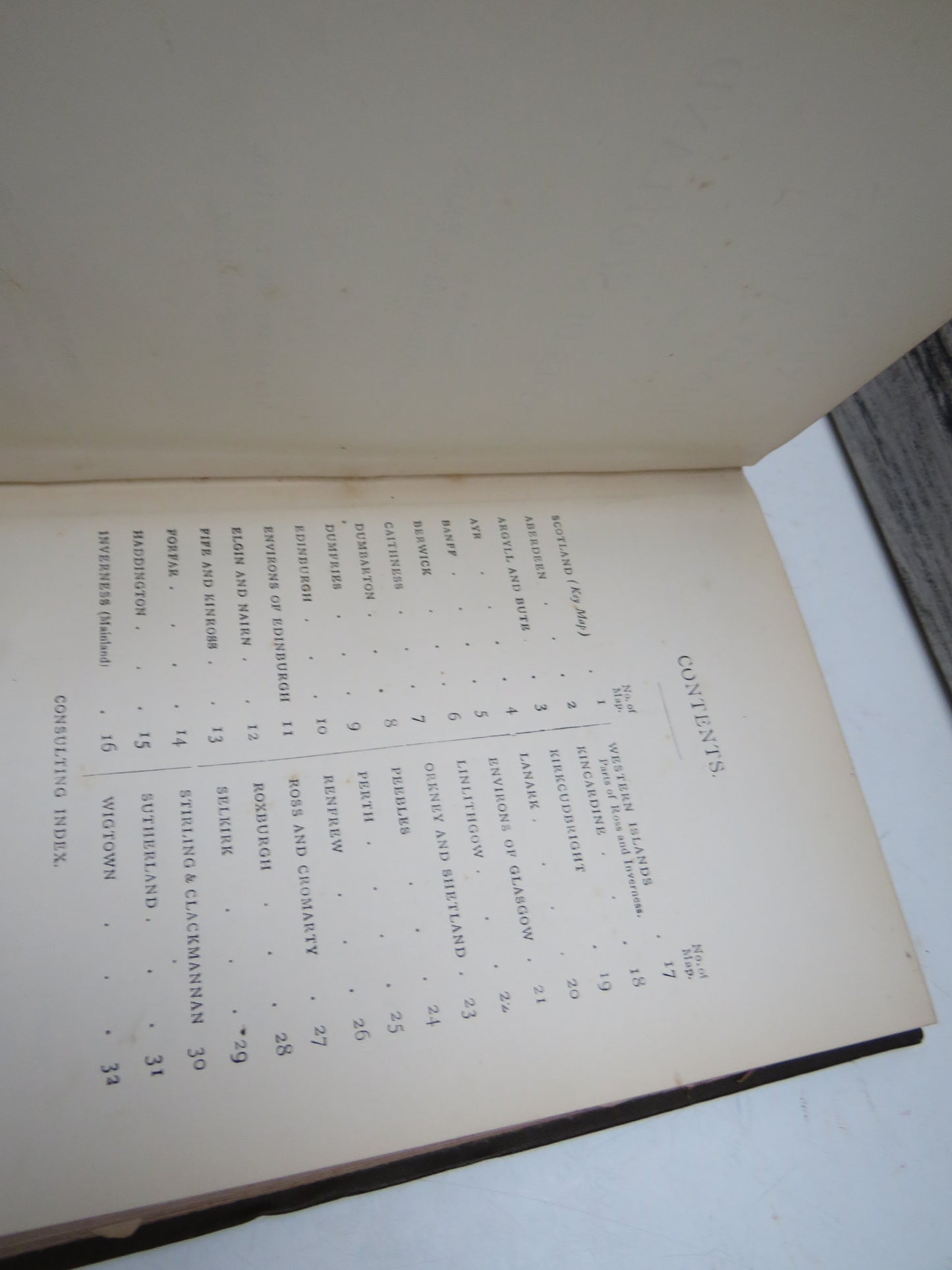 Philips Handy Atlas of the Counties of Scotland Constructed By John Bartholomew