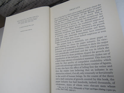 The British Paper Industry 1495-1860 A Study In Industrial Growth By D.C. Coleman 1958 book image 5