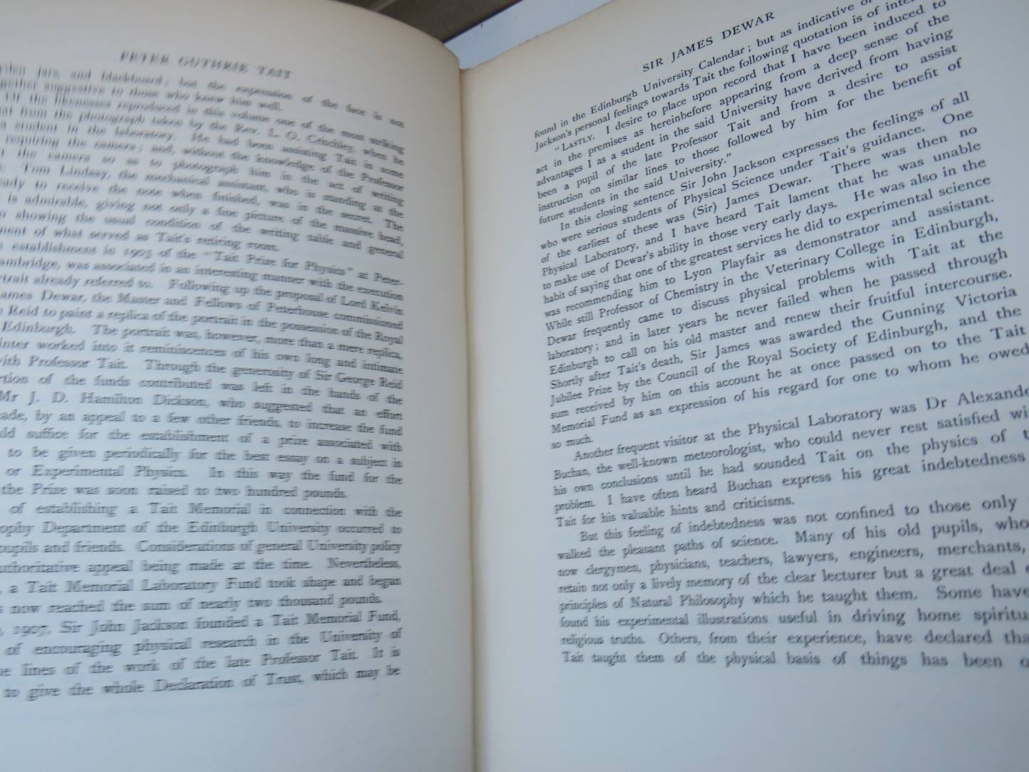 Life and Scientific Work of Peter Guthrie Tait Supplementing The Two Volumes of Scientific Papers Published in 1898 and 1900 by Cargill Gilston Knott 1911