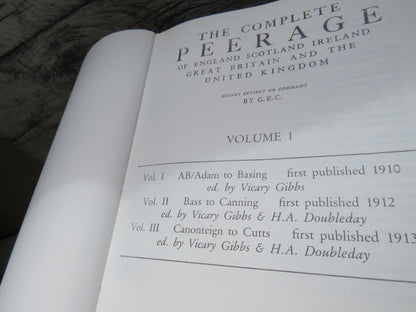 The Complete Peerage of England, Scotland, Ireland , Great Britain and The United Kingdom 1987 book image 4