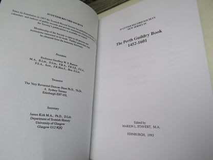 The Perth Guildry Book 1452-1601 Edited By Marion L. Stavert 1993 book image 5