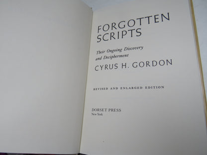 Forgotten Scripts Their Ongoing Discovery and Decipherment By Cyrus H. Gordon 1987 book image 4