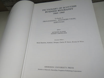 Dictionary of Scottish Business Biography 1860-1960 Volume I & II 1986, 1990 book image 3