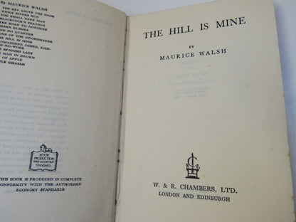 The Hill Is Mine By Maurice Walsh 1949 book image 4