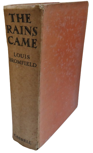 The Rains Came A Novel Of Modern India By Louis Bromfield 1940 book front cover
