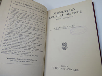 Elementary General Science Second Year's Course By J.B Jenkins 1928 book image 5