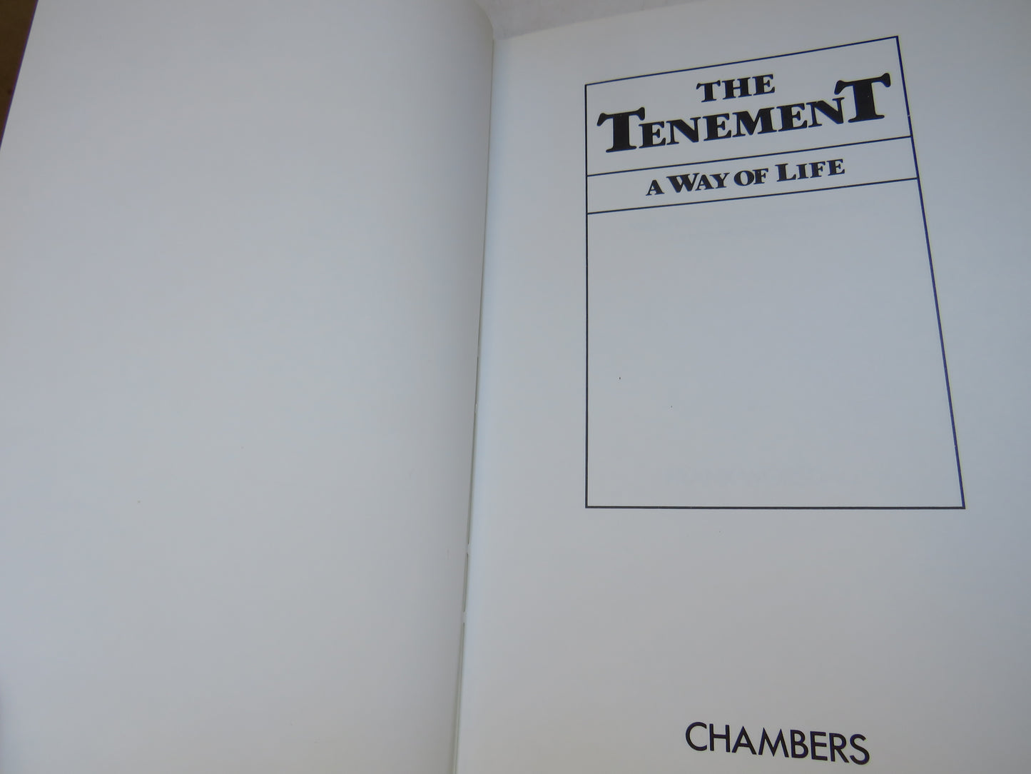 The Tenement A Way of Life A Social Historical and Architectural Study of Housing in Glasgow By Frank Worsdall 1979