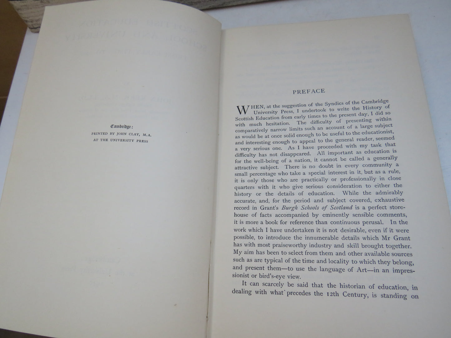 Scottish Education School and University From Early Times To 1908 By John Kerr 1910