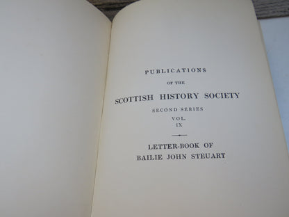 The Letter-Book of Bailie John Steuart of Inverness 1715-1752 Edited By William Mackay 1915 book image 4