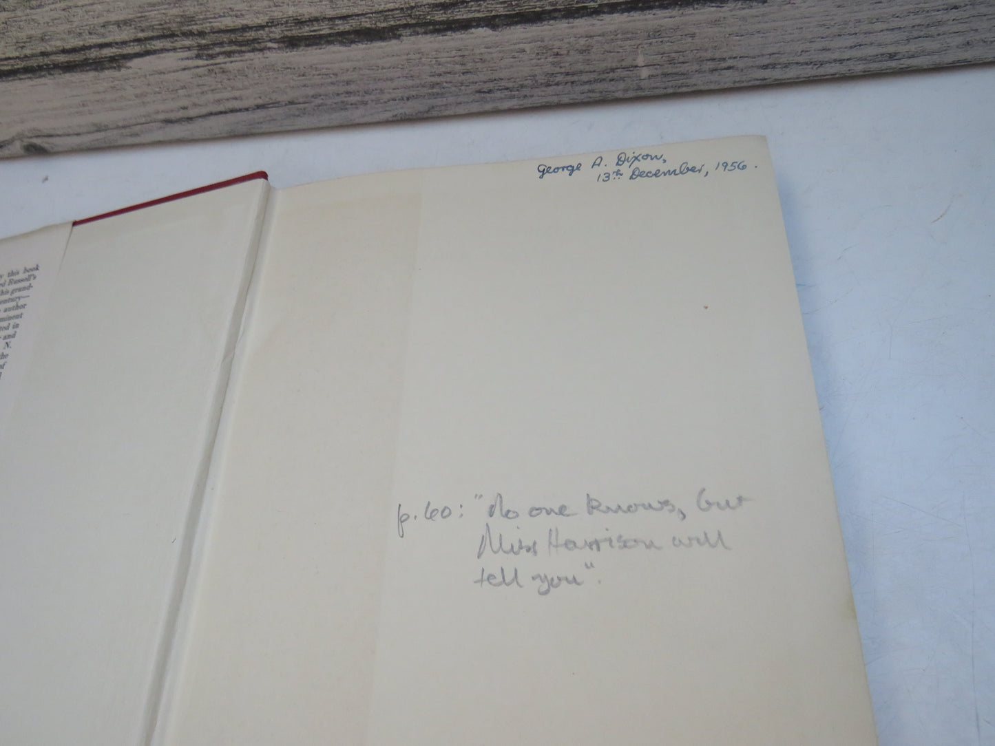 Portraits From Memory and Other Essays By Bertrand Russell 1956