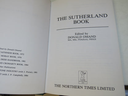 The Sutherland Book Edited By Donald Omand 1985 book image 4