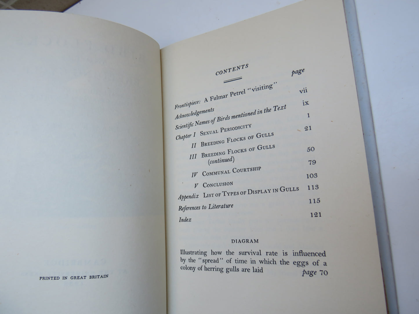 Bird Flocks And The Breeding Cycle A Contribution To The Study of Avian Sociality By F. Fraser Darling 1938