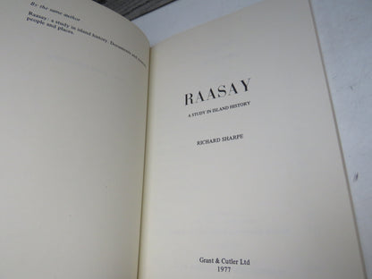 Rassay A Study In Island History By Richard Sharpe 1977 book image 4